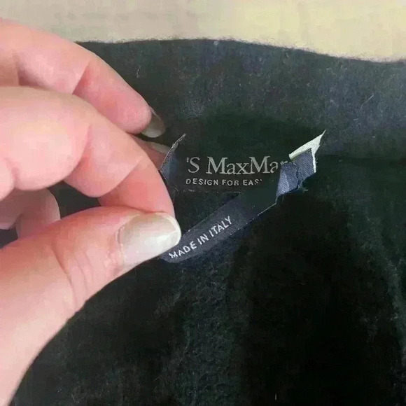 Maxmara wool pencil skirt large  black gonna - Picture 3 of 4